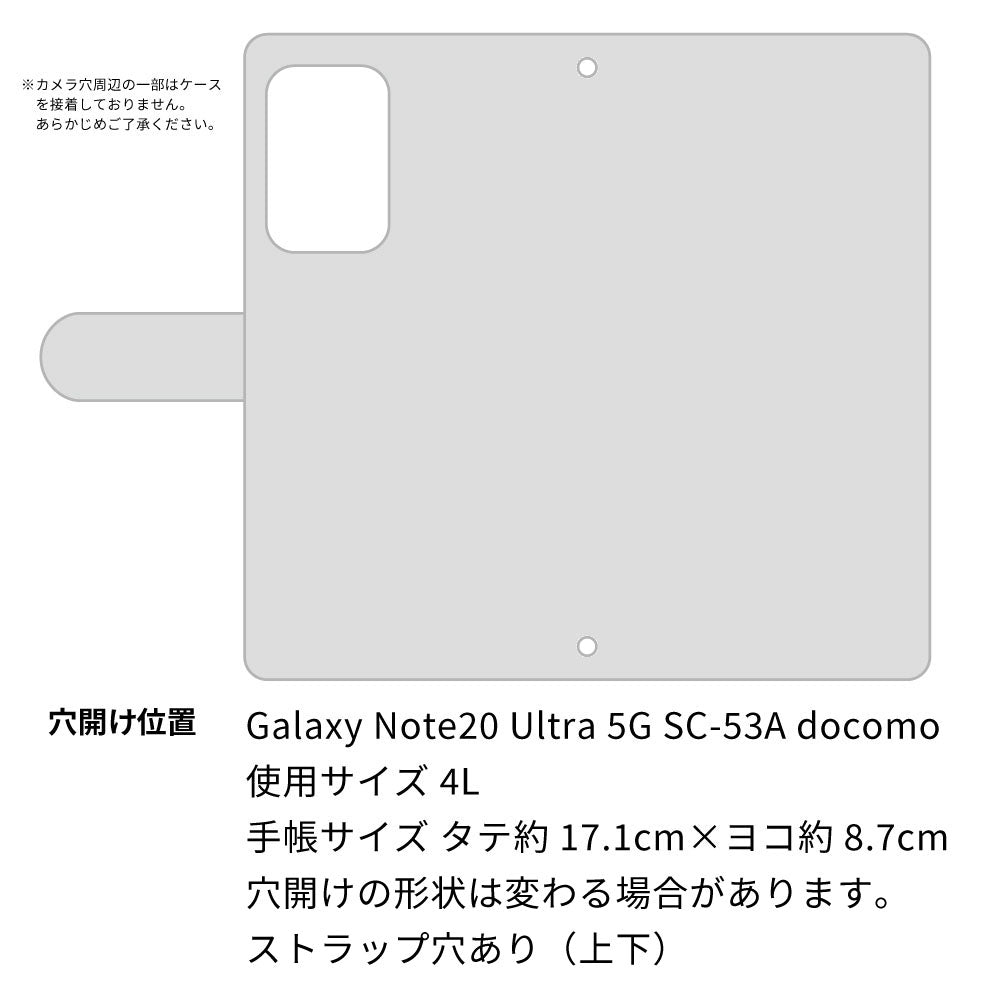 Galaxy Note20 Ultra 5G SC-53A docomo くすみガーデン 大人かわいい プリント手帳型ケース 耐衝撃