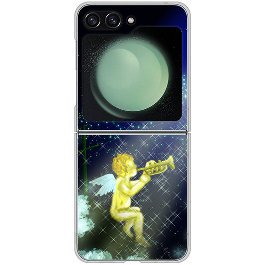 Galaxy Z Flip5 SC-54D docomo 高画質仕上げ 背面印刷 ハードケース 【1248 天使の演奏】