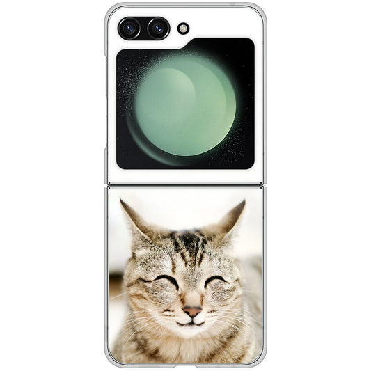 Galaxy Z Flip5 SC-54D docomo VA801 笑福ねこ ハードケース 背面印刷