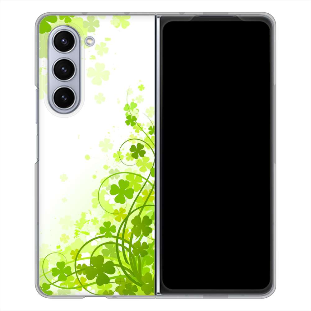 Galaxy Z Fold5 SC-55D docomo 565 四葉のクローバー ハードケース 背面印刷