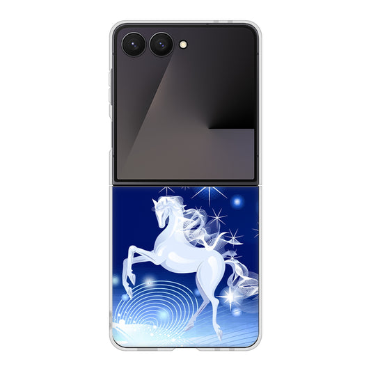 Galaxy Z Flip7 SC-55F docomo 高画質仕上げ 背面印刷 ハードケース 【436 ペガサス】
