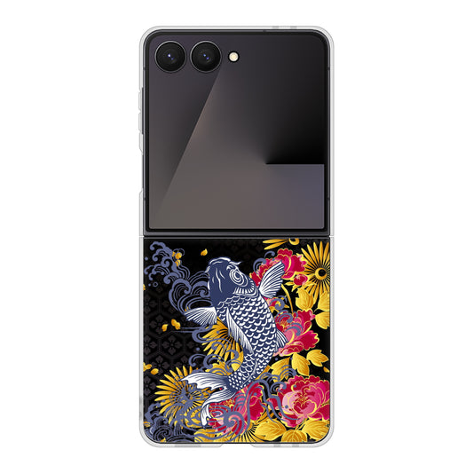 Galaxy Z Flip7 SC-55F docomo 高画質仕上げ 背面印刷 ハードケース鯉