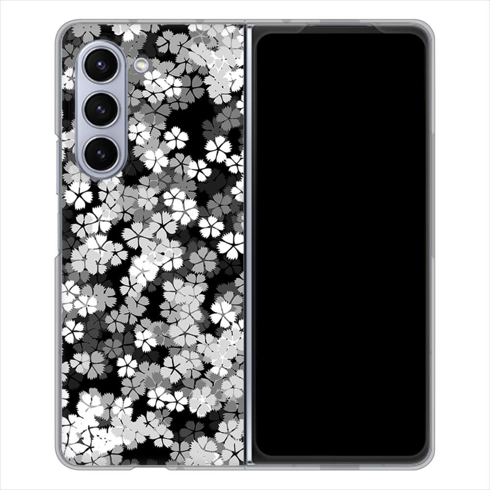 Galaxy Z Fold5 SCG22 au 1332 夜桜 ハードケース 背面印刷