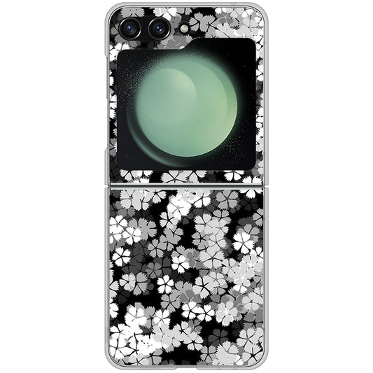 Galaxy Z Flip5 SCG23 au 高画質仕上げ 背面印刷 ハードケース 【1332 夜桜】