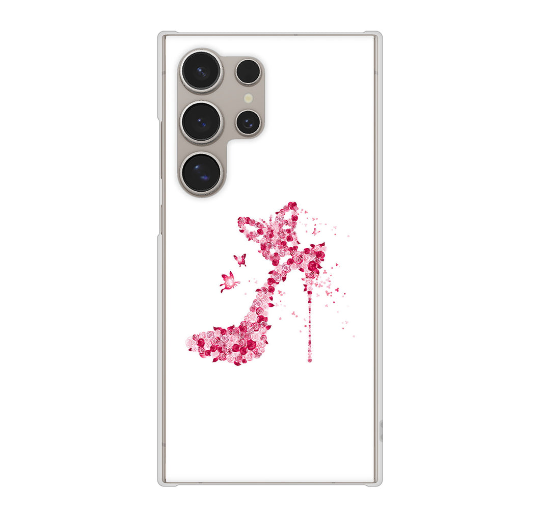Galaxy S24 Ultra SCG26 au 387 薔薇のハイヒール ハードケース 背面印刷
