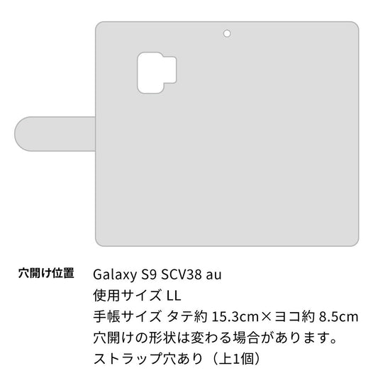 au ギャラクシー S9 SCV38 高画質仕上げ プリント手帳型ケース(通常型)【SC946 ドゥ・パフューム4】