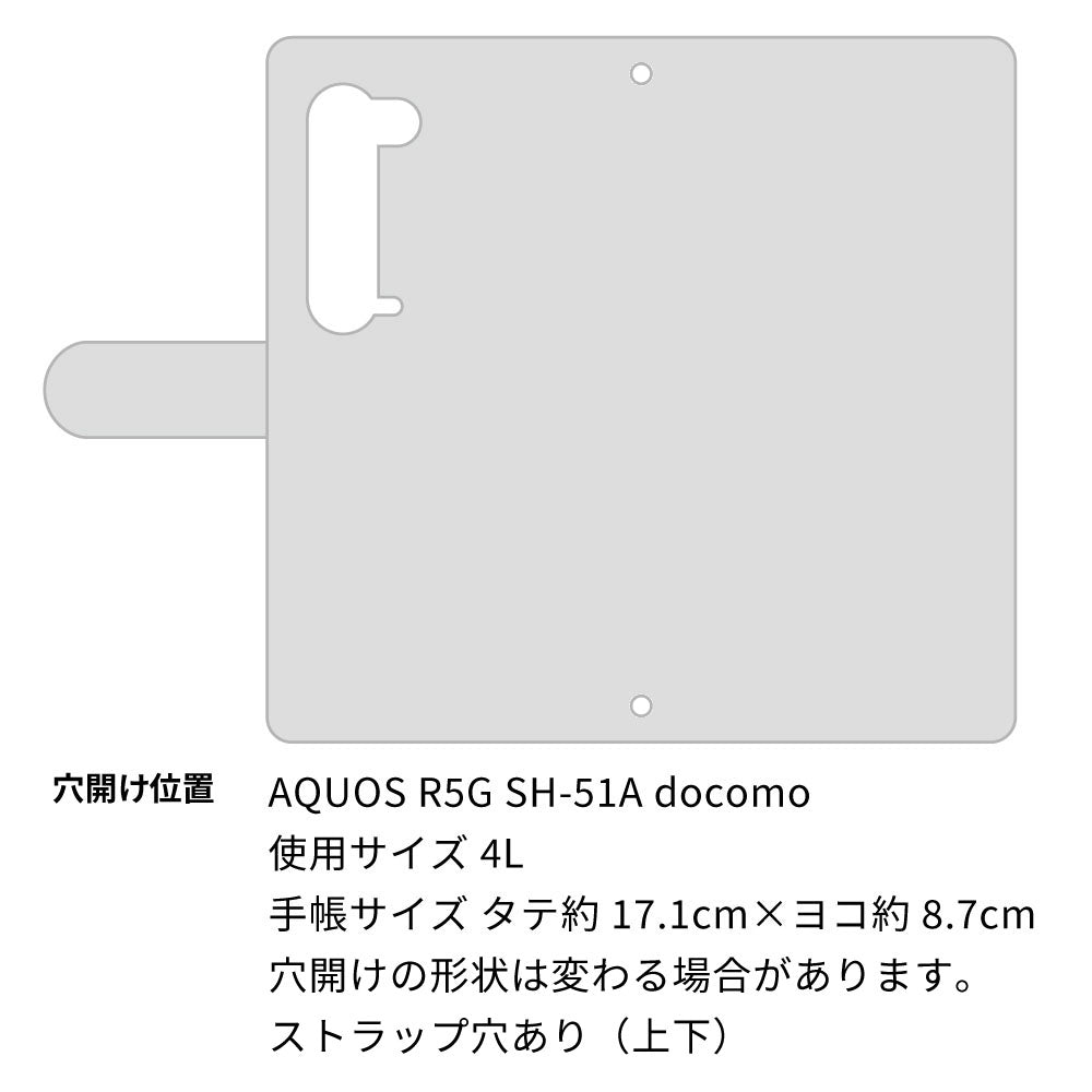 AQUOS R5G SH-51A docomo 財布付きスマホケース コインケース付き Simple ポケット 耐衝撃