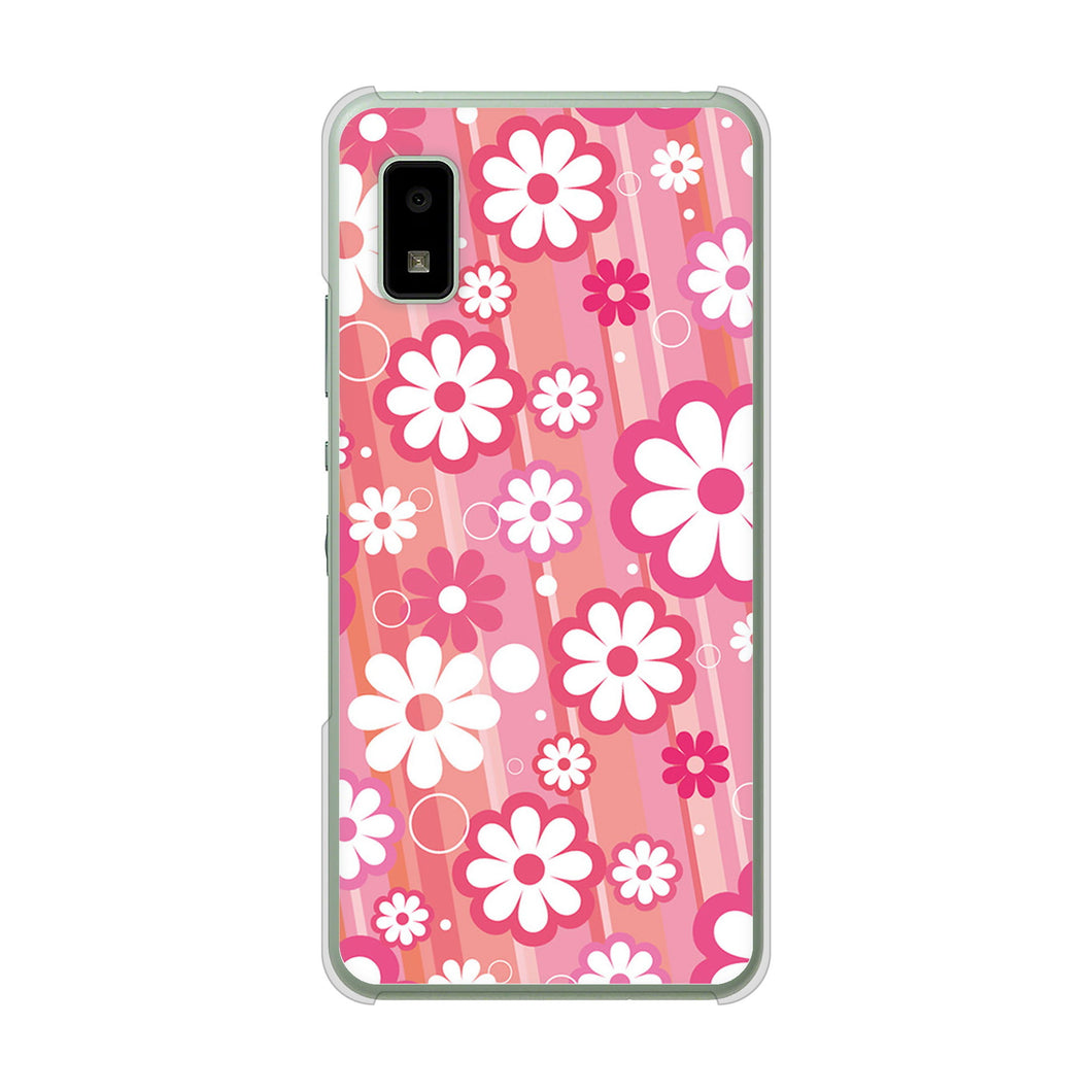 AQUOS wish3 SH-53D docomo 751 マーガレット(ピンク系) ハードケース 背面印刷