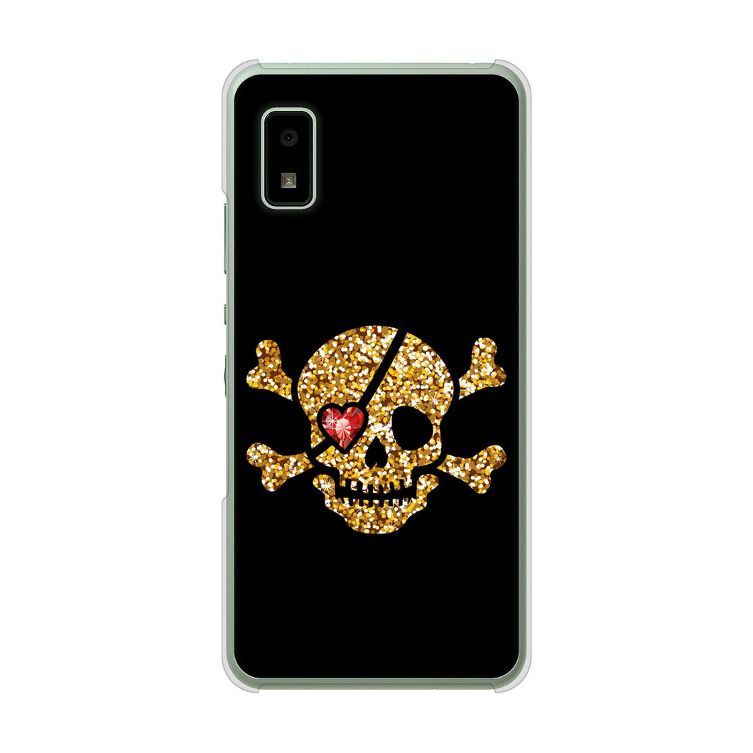 AQUOS wish3 SH-53D docomo 1082 海賊ドクロ ハードケース 背面印刷