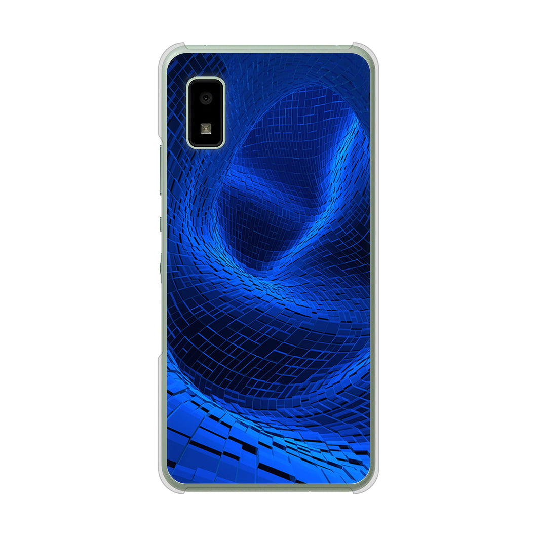 AQUOS wish3 SH-53D docomo 1302 ワープブルー ハードケース 背面印刷