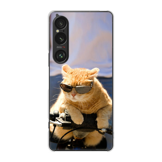 Xperia 1 VI SO-51E docomo 595 にゃんとサイクル ハードケース 背面印刷