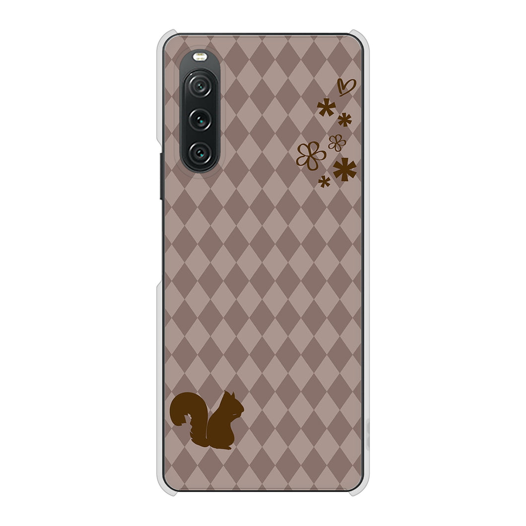 Xperia 10 V SO-52D docomo 515 リス ハードケース 背面印刷
