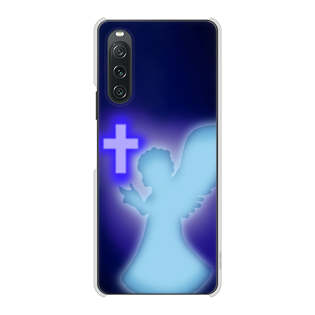 Xperia 10 V SO-52D docomo 1249 祈りを捧げる天使 ハードケース 背面印刷