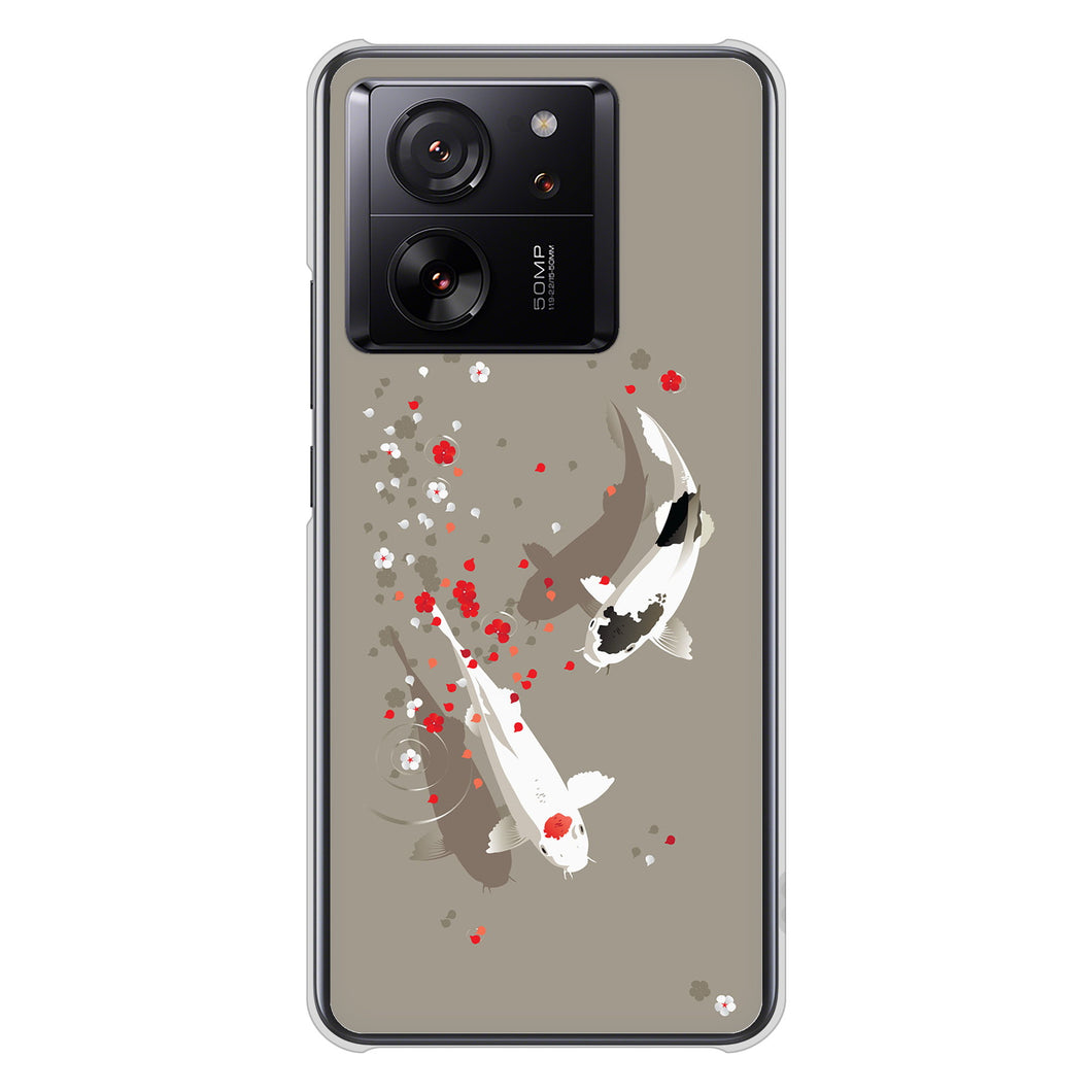 Xiaomi 13T XIG04 au 367 よりそう鯉 ハードケース 背面印刷