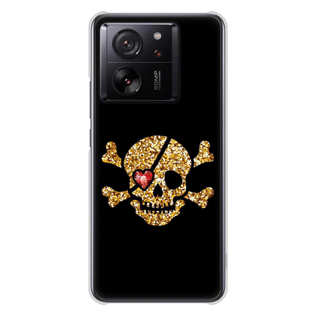 Xiaomi 13T XIG04 au 1082 海賊ドクロ ハードケース 背面印刷