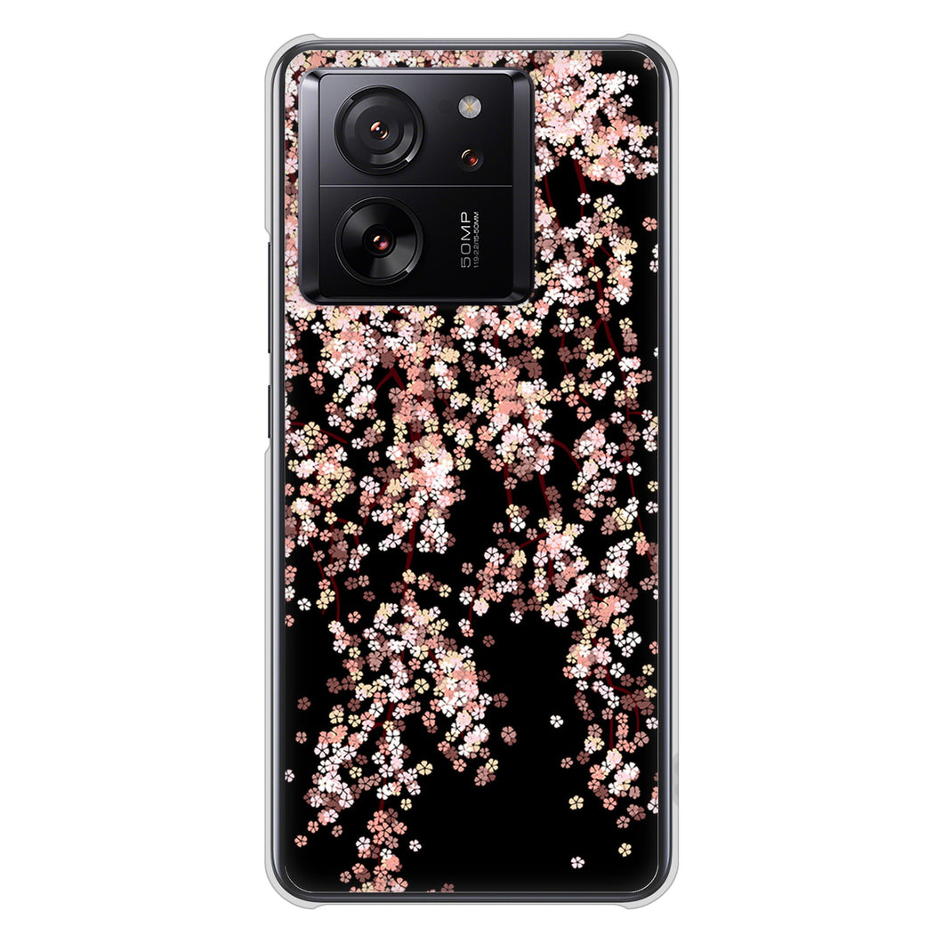 Xiaomi 13T XIG04 au 1244 しだれ桜 ハードケース 背面印刷