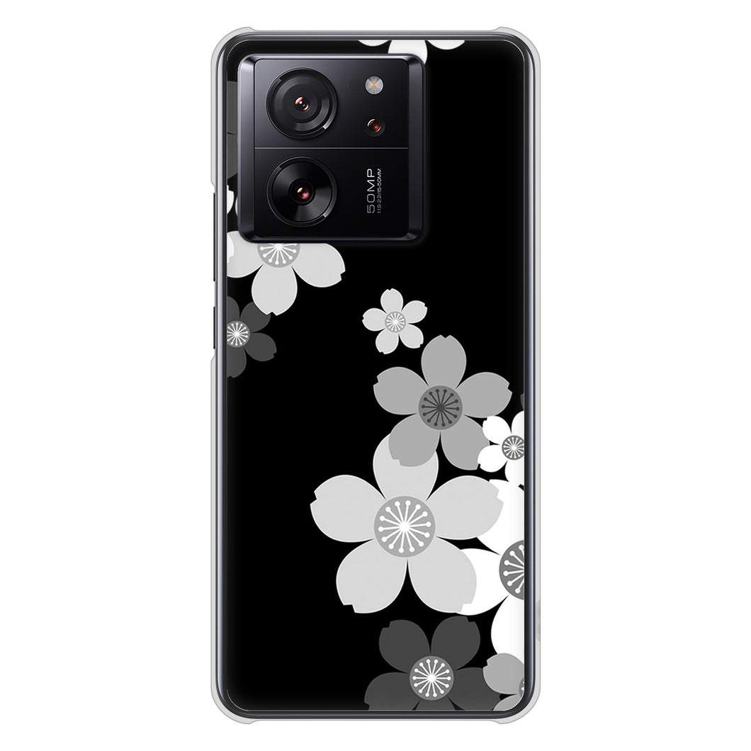 Xiaomi 13T XIG04 au 1334 桜のフレーム ハードケース 背面印刷