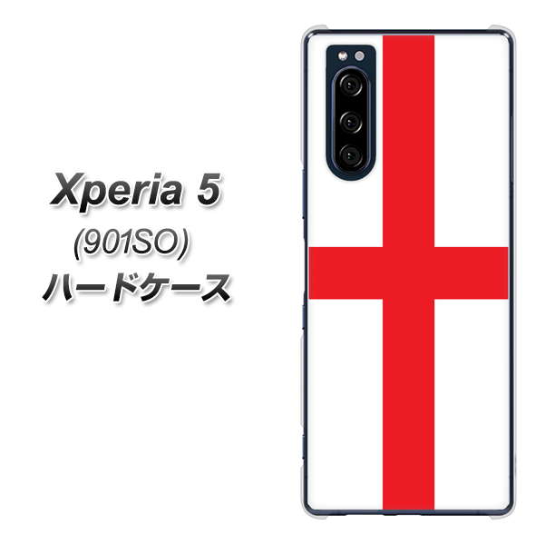 Xperia 5 901SO SoftBank 677 イングランド ハードケース 背面印刷
