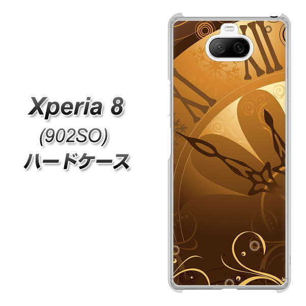 Xperia 8 902SO SoftBank 185 時を刻む針 ハードケース 背面印刷