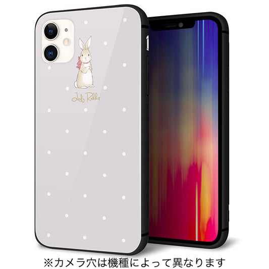 iPhone 6 Plus スマホケース 強化ガラス 背面ガラス Lady Rabbit