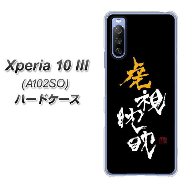Xperia 10 III A102SO Y!mobile OE803 虎視眈々 ハードケース 背面印刷