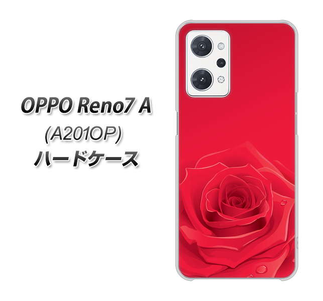 OPPO Reno7 A A201OP Y!mobile 395 赤いバラ ハードケース 背面印刷