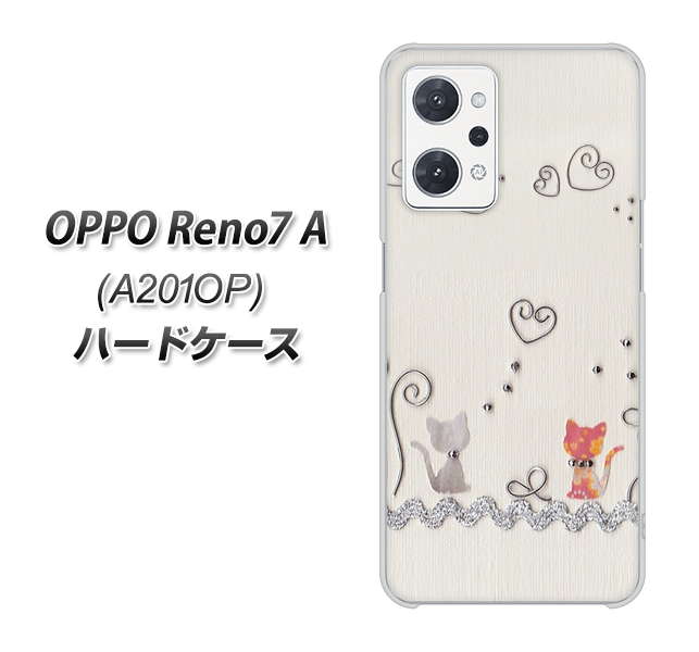 OPPO Reno7 A A201OP Y!mobile 1103 クラフト写真ネコ ハードケース 背面印刷