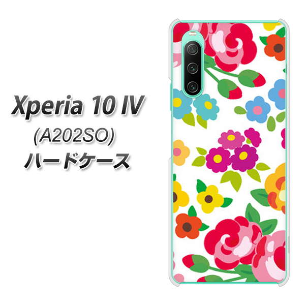 Xperia 10 IV A202SO SoftBank 776 5月のフラワーガーデン ハードケース 背面印刷