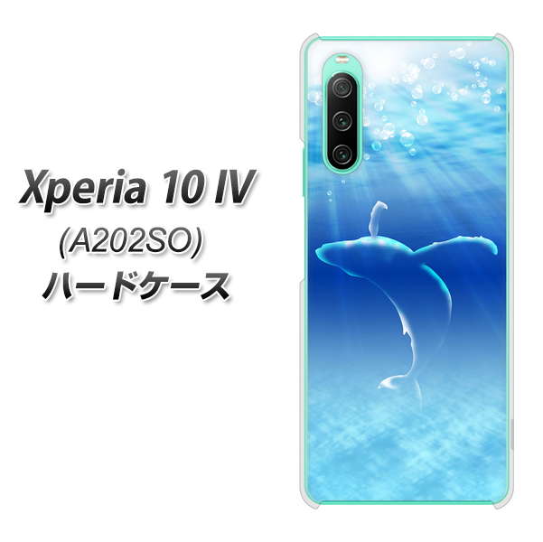 Xperia 10 IV A202SO SoftBank 1047 海の守り神くじら ハードケース 背面印刷