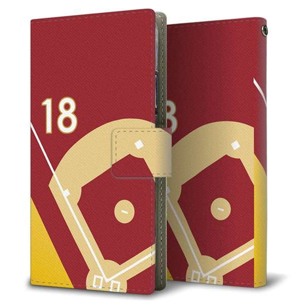 iPhone 7 IB924 baseball_グラウンド 薄型スリム プリント手帳型ケース