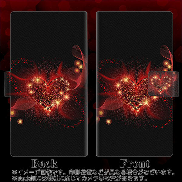 iPhone8 382 ハートの創生 薄型スリム プリント手帳型ケース