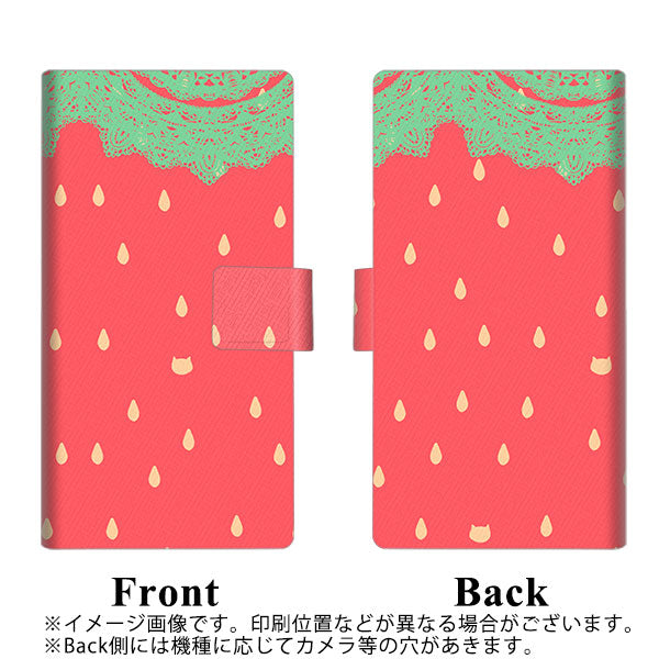 iPhone8 画質仕上げ プリント手帳型ケース(薄型スリム)【MI800 strawberry ストロベリー】