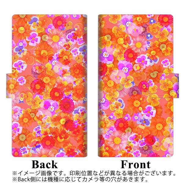 iPhone8 画質仕上げ プリント手帳型ケース(薄型スリム)【SC871 リバティプリント フルールドパルファン(レッド)】