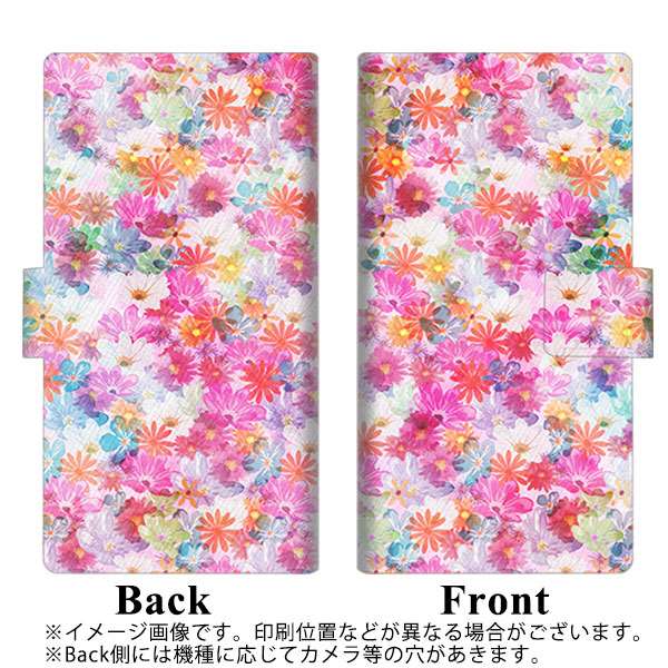 iPhone8 画質仕上げ プリント手帳型ケース(薄型スリム)【SC874 リバティプリント プレスドフラワー(ピンク)】
