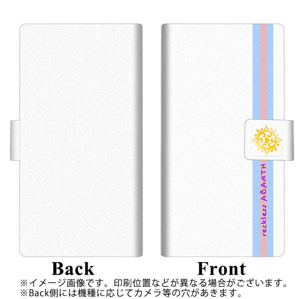 iPhone8 YC930 アバルト01 薄型スリム プリント手帳型ケース