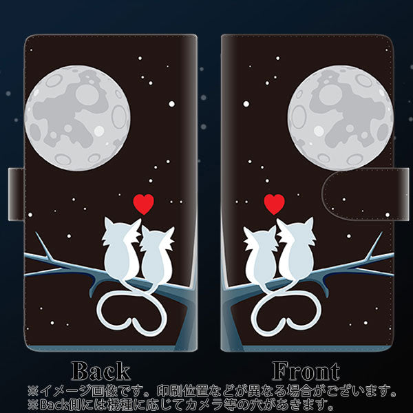 docomo らくらくスマートフォン3 F-06F 高画質仕上げ プリント手帳型ケース(通常型)【376 恋するしっぽ】