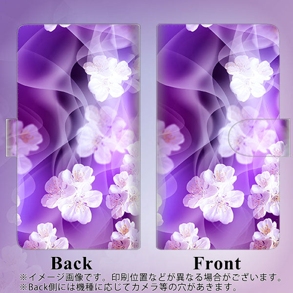 Google Pixel 11 Pro 高画質仕上げ プリント手帳型ケース ( 通常型 ) 【1211 桜とパープルの風】