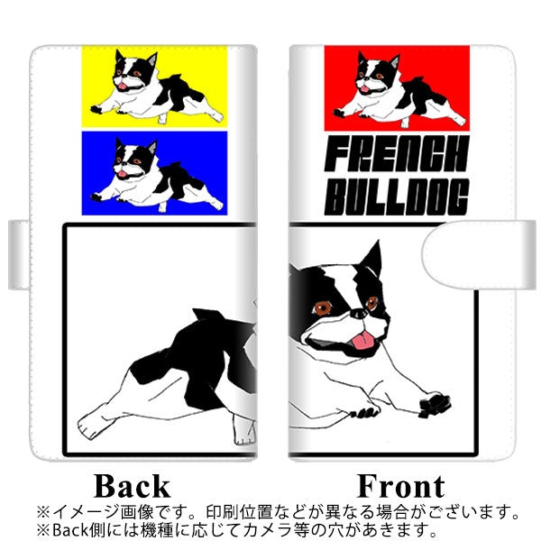 アローズ M03 高画質仕上げ プリント手帳型ケース(通常型)【YD918 フレンチブルドッグ04】