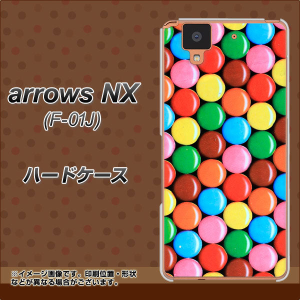 arrows NX F-01J docomo 448 マーブルチョコ ハードケース 背面印刷