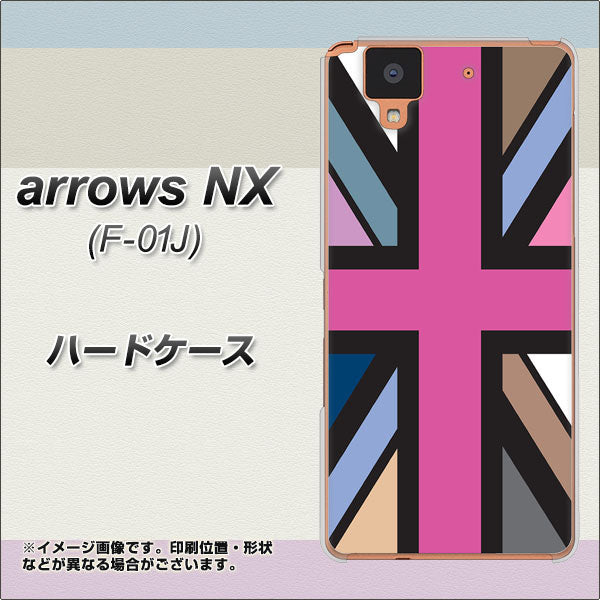 arrows NX F-01J docomo 507 ユニオンジャック デスカラー ハードケース 背面印刷