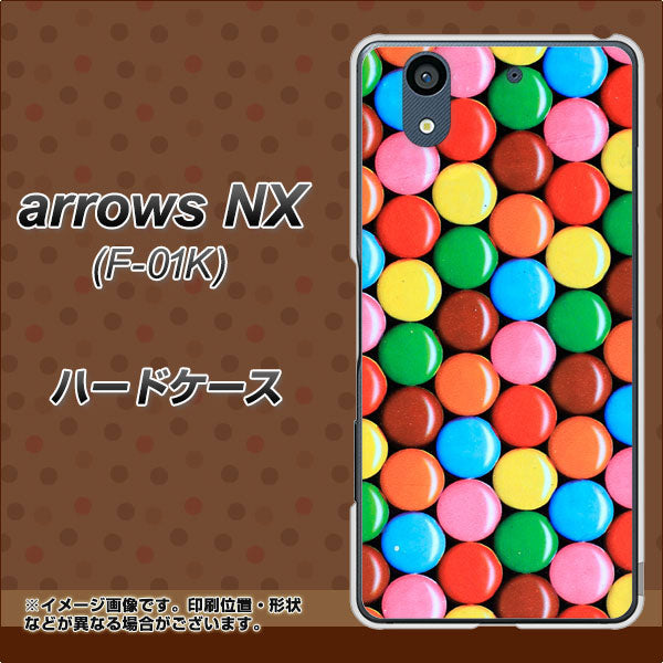 arrows NX F-01K docomo 448 マーブルチョコ ハードケース 背面印刷