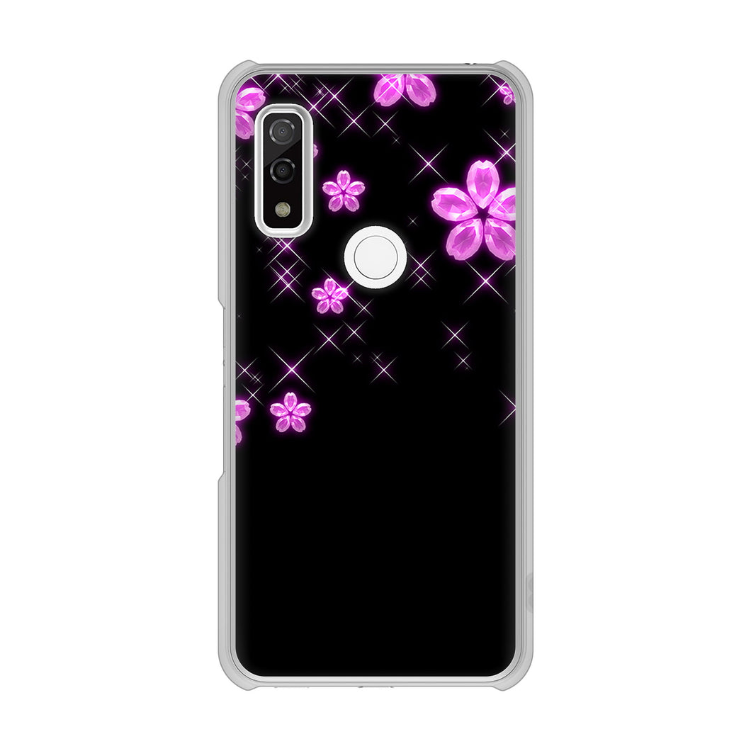 arrows We FCG01 019 桜クリスタル ハードケース 背面印刷