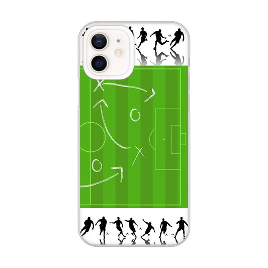 iPhone 12 304 サッカー戦略ボード ハードケース 背面印刷
