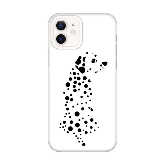 iPhone 12 1038 振り向くダルメシアン(WH) ハードケース 背面印刷