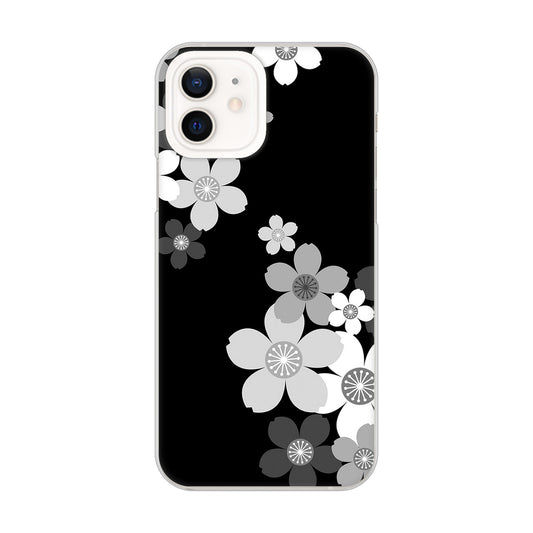 iPhone 12 1334 桜のフレーム ハードケース 背面印刷