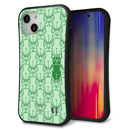iPhone 13 スマホケース 「SEA Grip」 グリップケース Sライン 【MA916 パターン ドッグ】 UV印刷