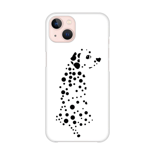 iPhone 13 1038 振り向くダルメシアン(WH) ハードケース 背面印刷