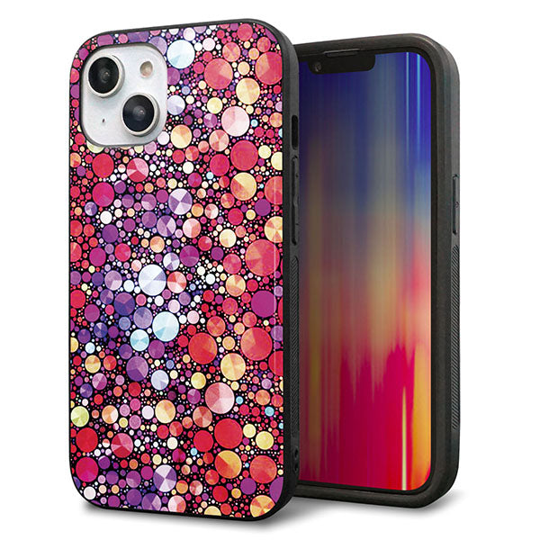 iPhone 14 強化ガラス&TPUスマホケース ガラプリ【MA954 パターン柄 B】