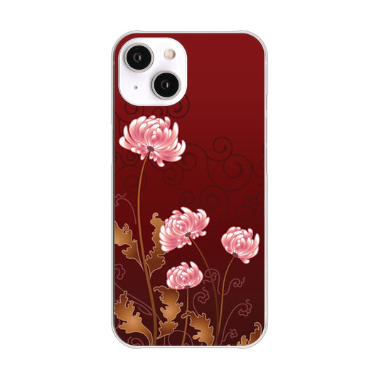 iPhone 14 375 優美な菊 ハードケース 背面印刷