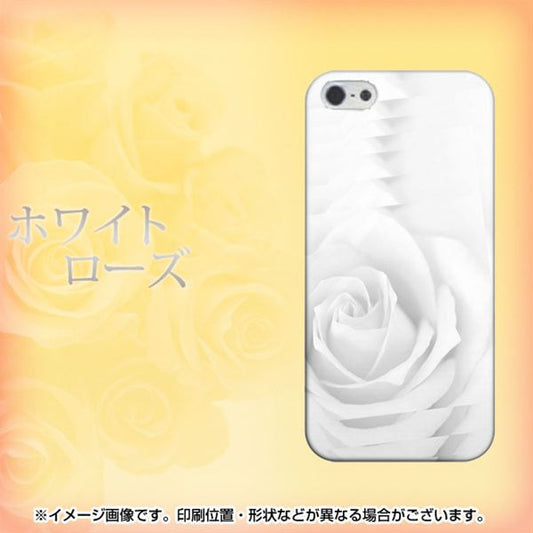 iPhone 5 402 ホワイトRose ハードケース 背面印刷